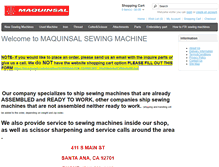 Tablet Screenshot of maquinsalsewingmachines.com